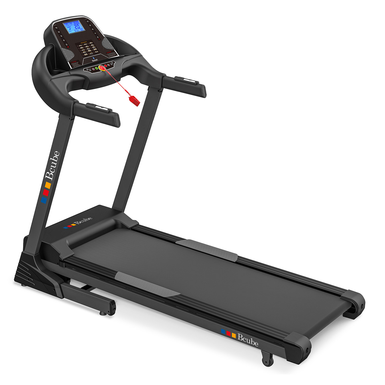 Bcube K48 Tapis Roulant Elettrico 2,5 HP, inclinazione elettrica 15%, Fitness Training App, 21 Programmi