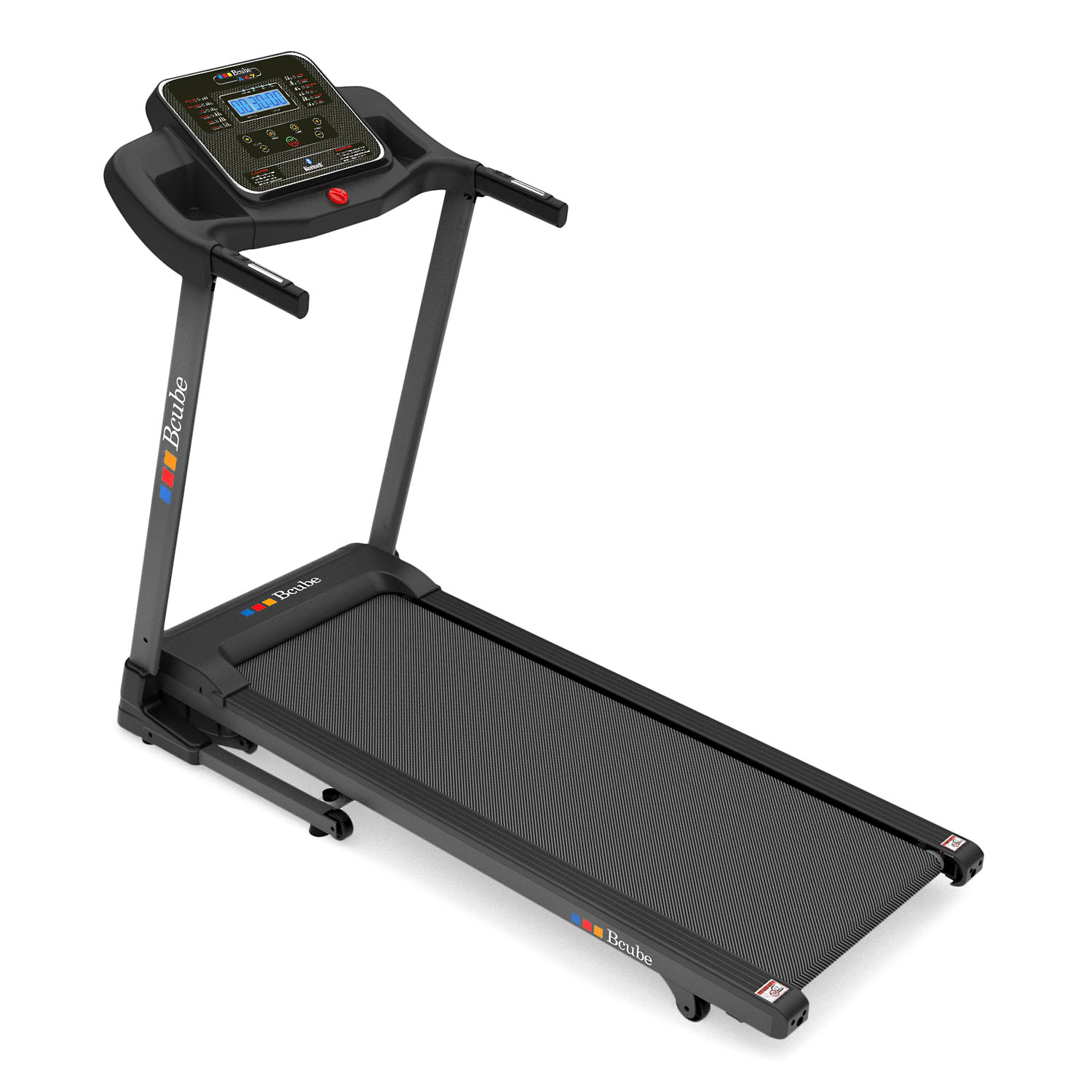 Tapis Roulant Bcube A 4.7 Pieghevole con Inclinazione Elettrica 12%, Bluetooth, 13 km/h e 15 Programmi